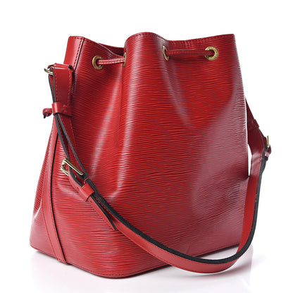 Louis Vuitton Epi Petit Noe Castillan Red 3 of 9