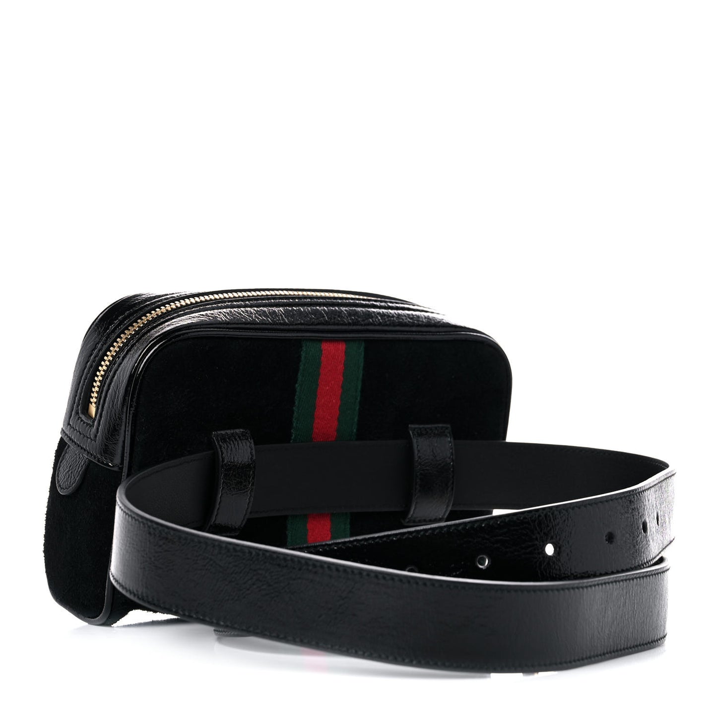 Suede Patent Ophidia Belted iPhone Case 85 34 Black