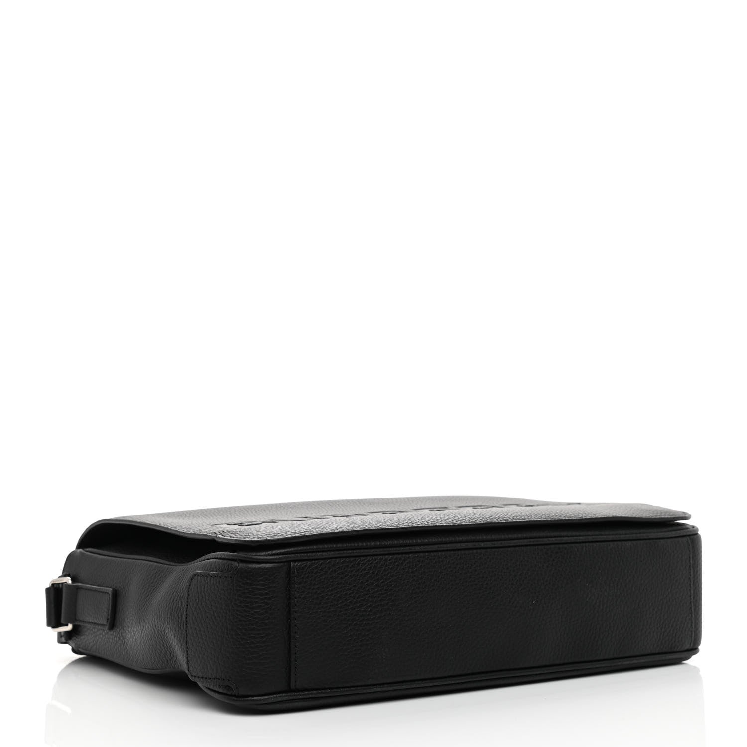 Burberry Grainy Calfskin Embossed Bruno Messenger Black 4 of 11