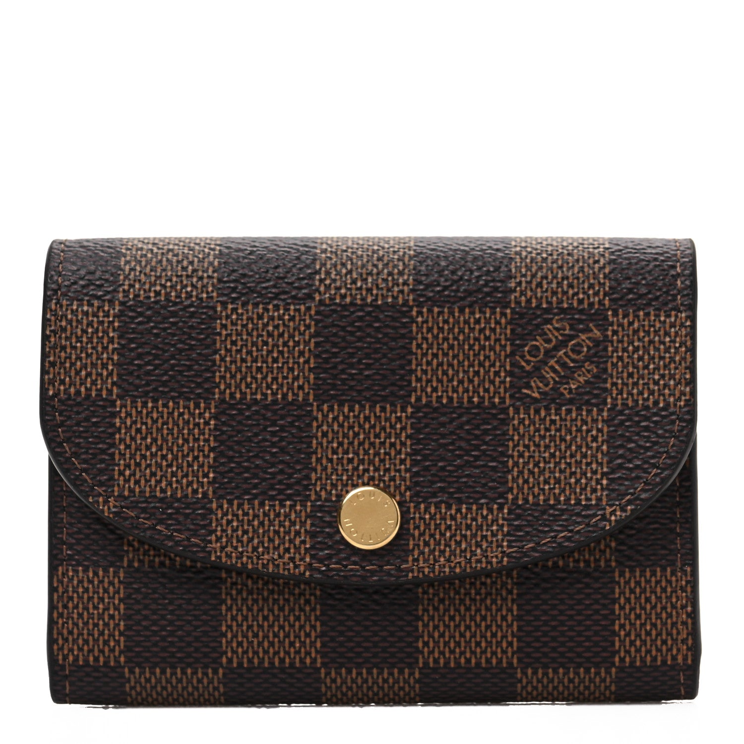 Louis Vuitton Damier Ebene Rosalie Coin Purse Rose Ballerine 1 of 7