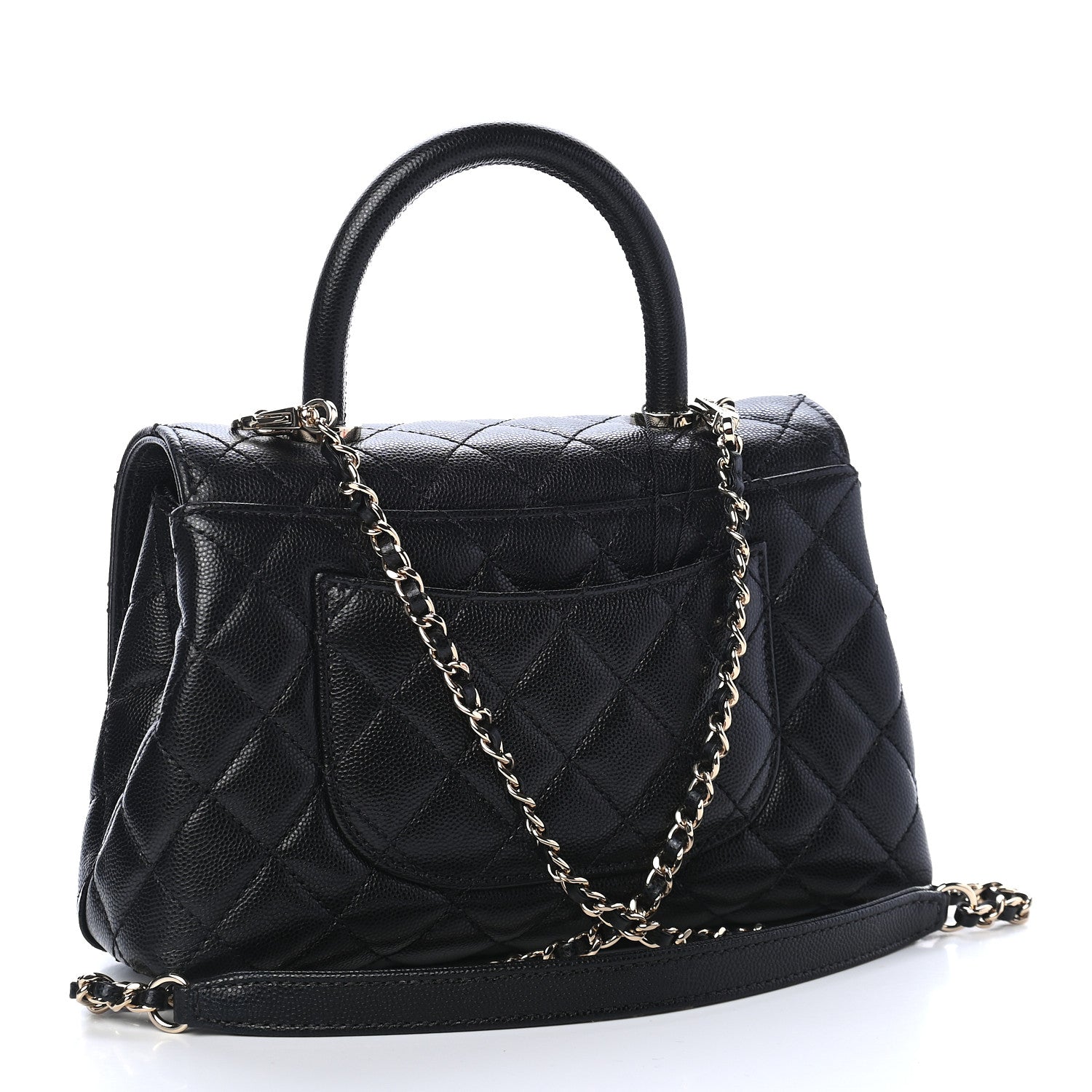 Chanel Caviar Quilted Mini Coco Handle Flap Black 2 of 9