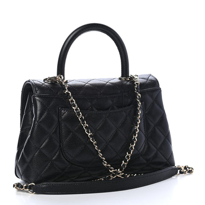 Chanel Caviar Quilted Mini Coco Handle Flap Black 2 of 9