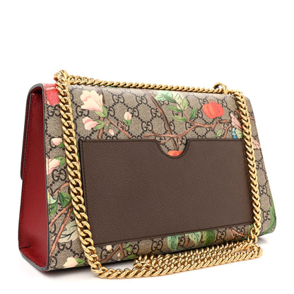 Gucci GG Supreme Monogram Tian Medium Padlock Shoulder Bag Beige Multicolor New Acero 3 of 13