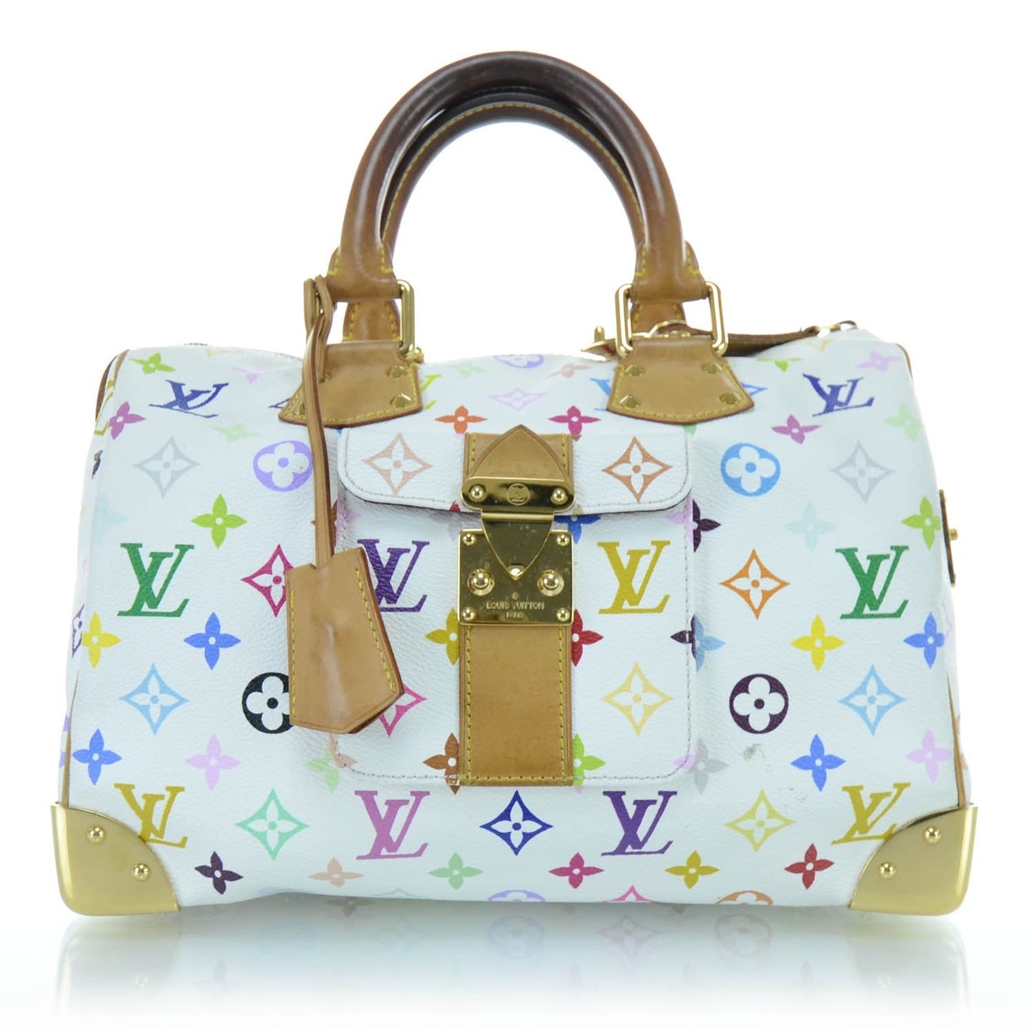 Monogram Multicolor Speedy 30 White