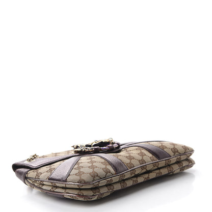 Gucci Monogram Tom Ford Jeweled Dragon Bag Purple 4 of 10