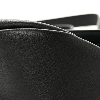 The Row Grained Calfskin Small Slouchy Banana Bag Black 10 of 10