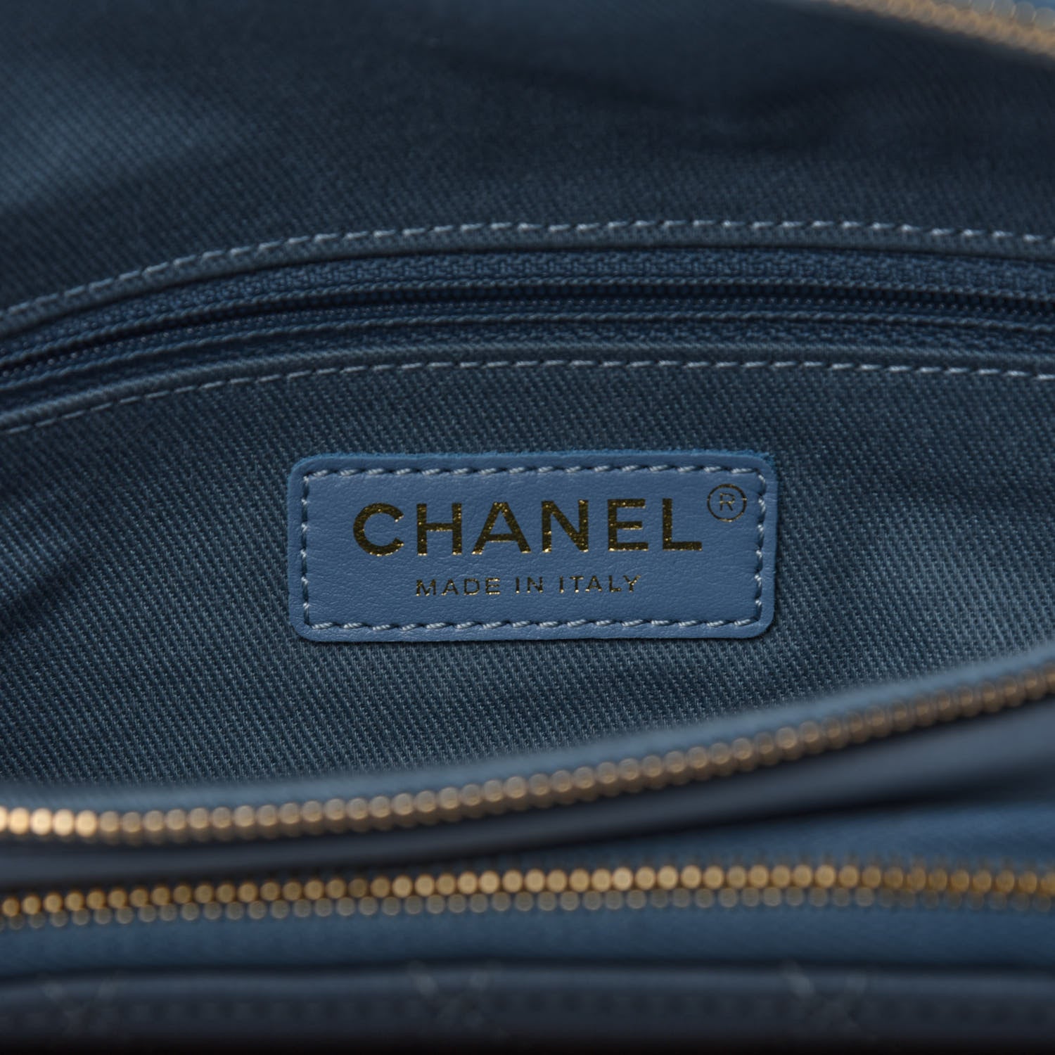 Chanel Caviar Quilted Business Affinity Waist Bag Blue 6 of 11