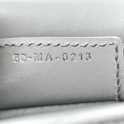 Christian Dior Calfskin Macrocannage Medium Caro Bag Iron Grey 7 of 10