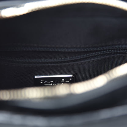 Chanel Calfskin Crocodile Embossed Small Gabrielle Cocodile Hobo Black 10 of 12