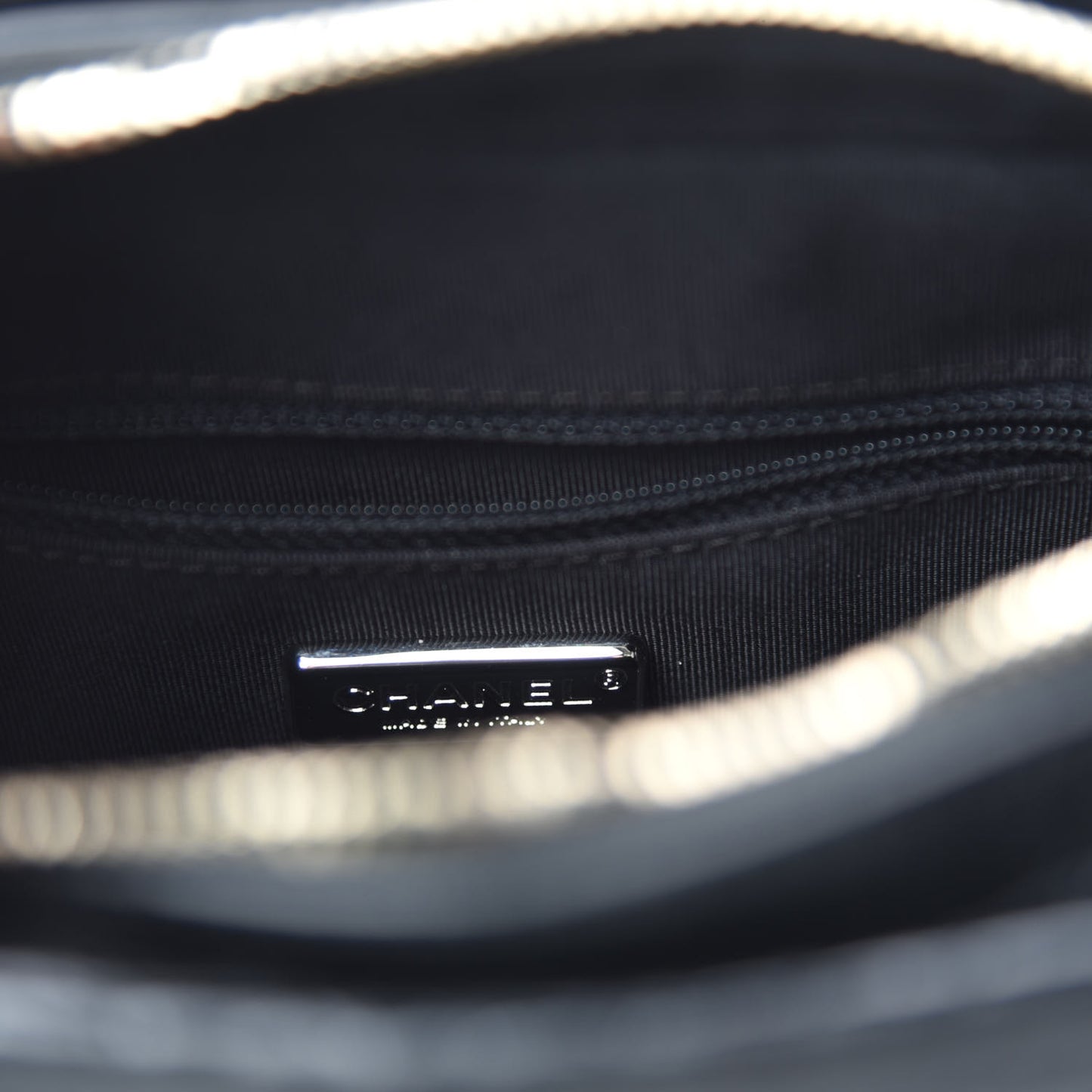 Calfskin Crocodile Embossed Small Gabrielle Cocodile Hobo Black