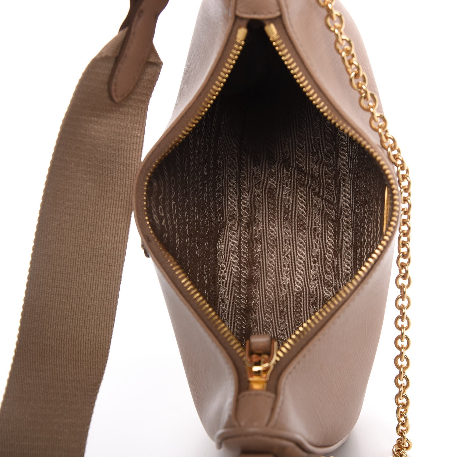 Prada Saffiano Re-Edition 2005 Shoulder Bag Cammeo Beige 5 of 10