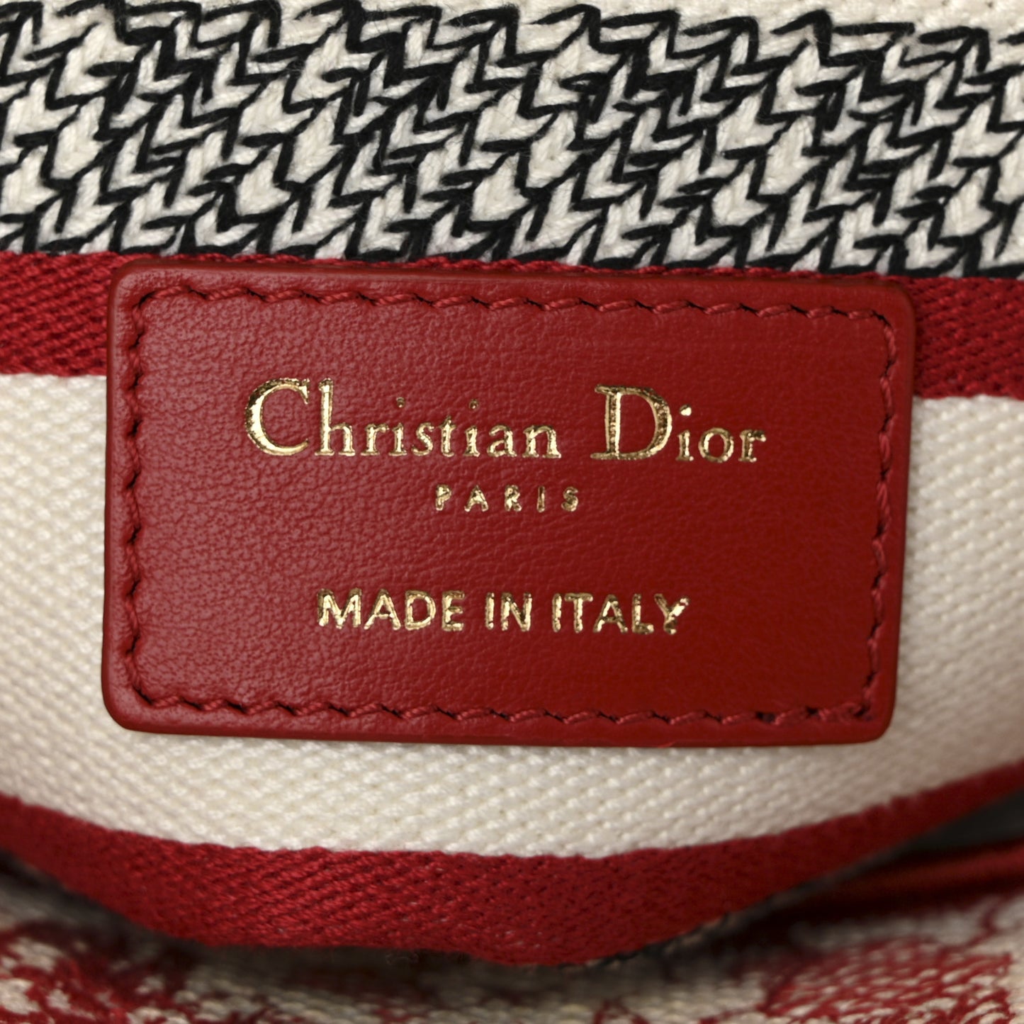 Canvas Embroidered Medium Dioramour D-Royaume Lady D-Lite Red Multicolor