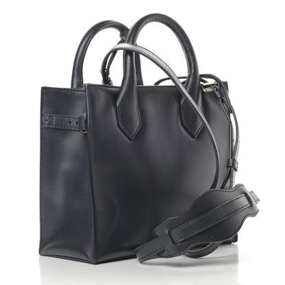 Balenciaga Calfskin Padlock Mini All Afternoon Tote Bleu Nuit 3 of 17