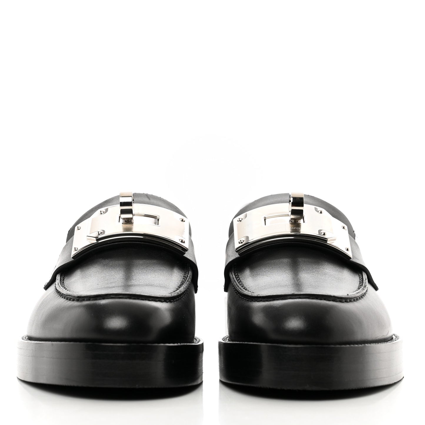 Calfskin Womens Hot Loafer 35.5 Black