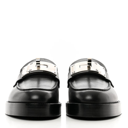 Hermes Calfskin Womens Hot Loafer 35.5 Black 2 of 9