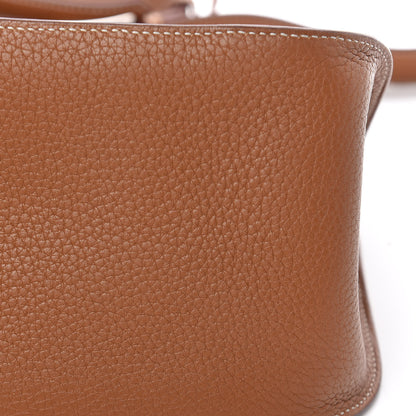 Hermes Taurillon Clemence Jypsiere 28 Gold 10 of 11
