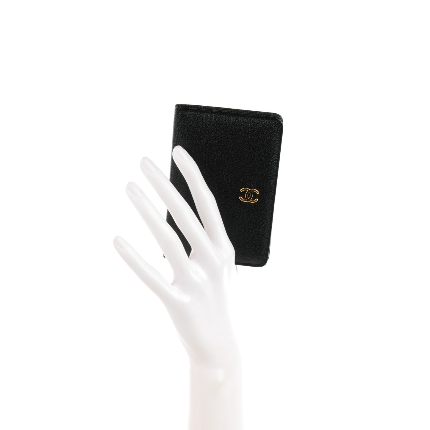 Goatskin Small Pocket Agenda Cover Black