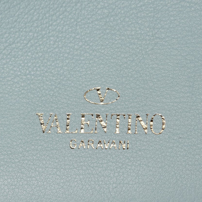 Valentino Garavani Vitello Rockstud Dome Shopper Baby Blue 10 of 14