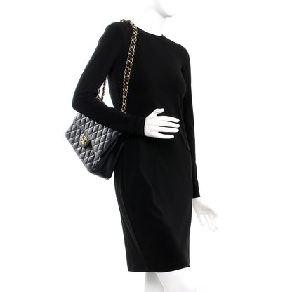 Chanel Caviar Quilted Jumbo Double Flap Black 3 of 8