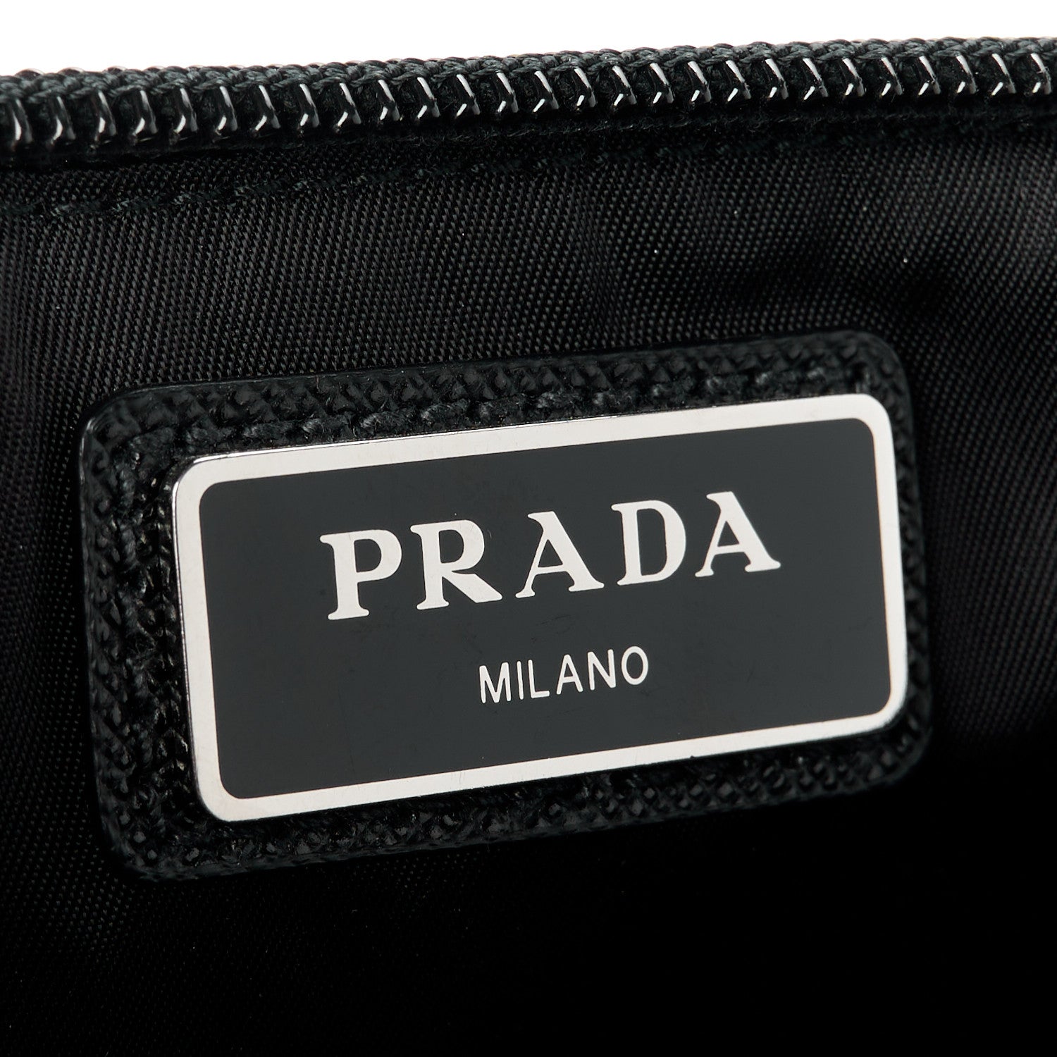 Prada Tessuto Nylon Saffiano Belt Bag Black 7 of 12