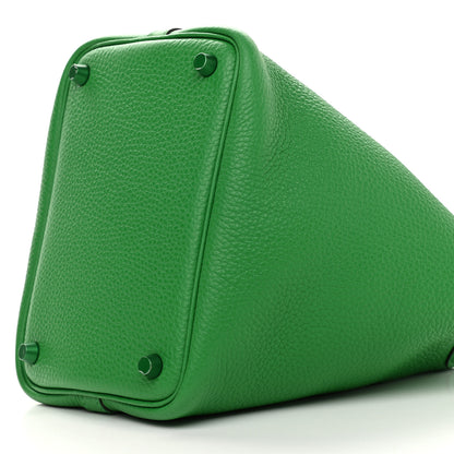 Hermes Taurillon Clemence Monochrome Picotin Lock 18 PM Bambou 9 of 9