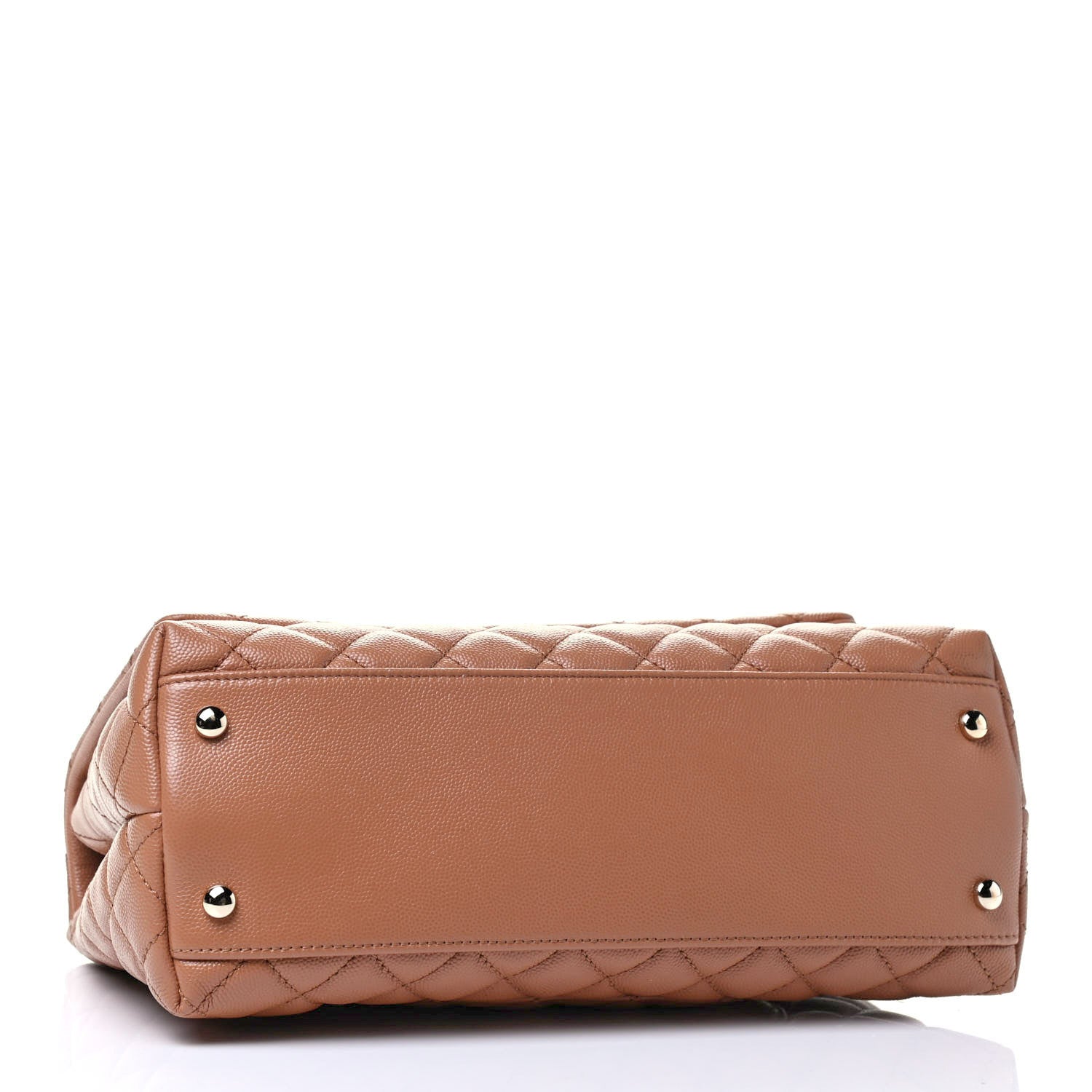 Chanel Caviar Quilted Small Coco Handle Flap Brown 3 of 4