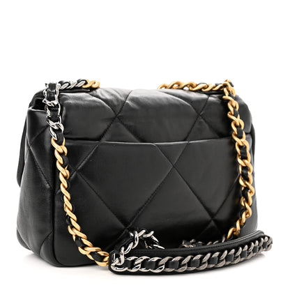 Chanel Goatskin Quilted Medium Chanel 19 Flap Black 3 of 11