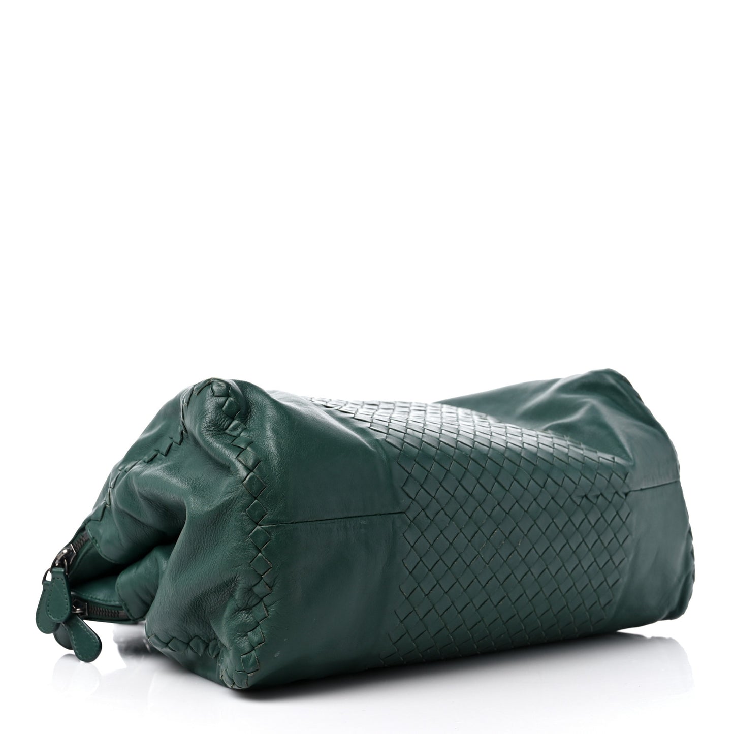 Nappa Intrecciato Convertible Tote Dark Green