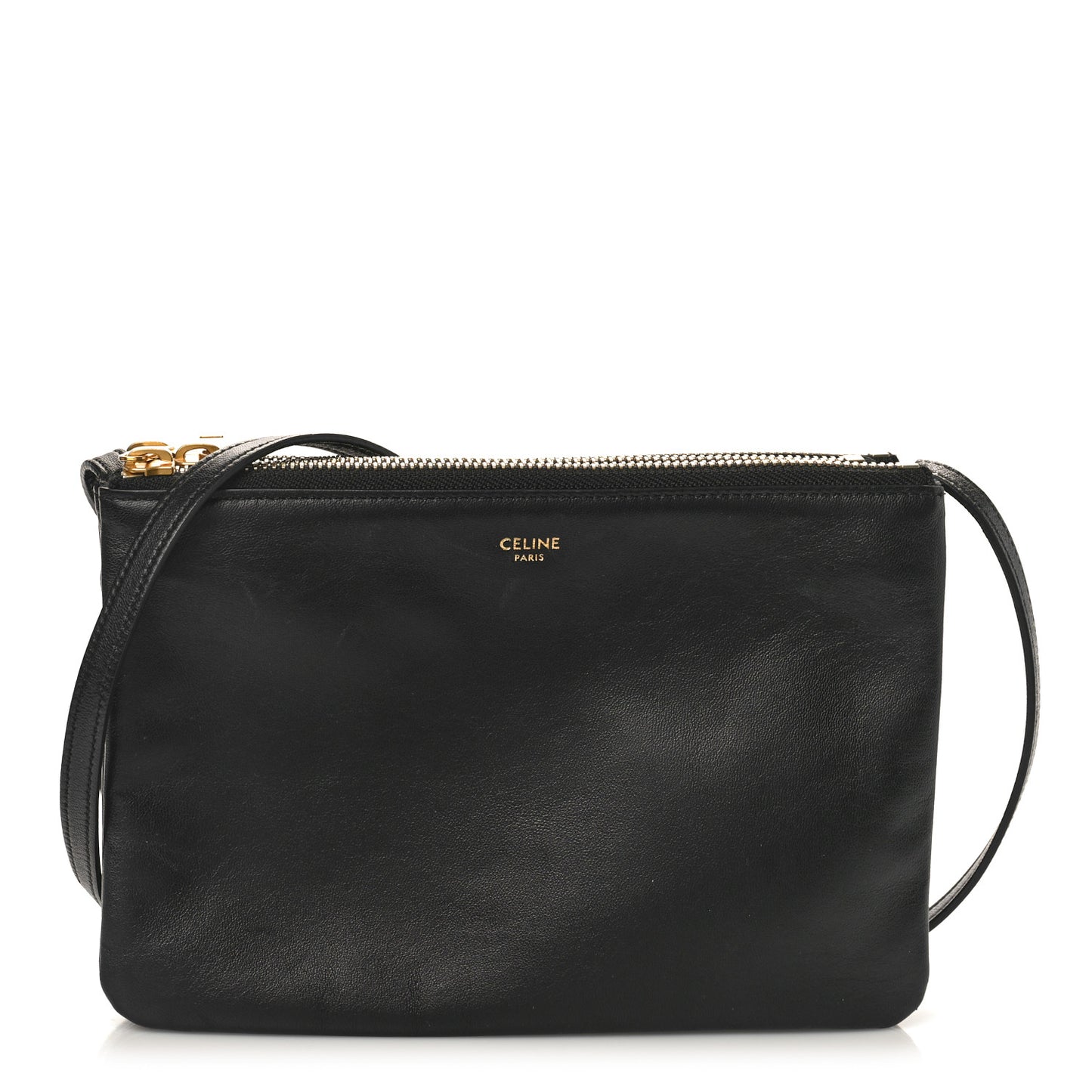 Lambskin Small Trio Crossbody Bag Black
