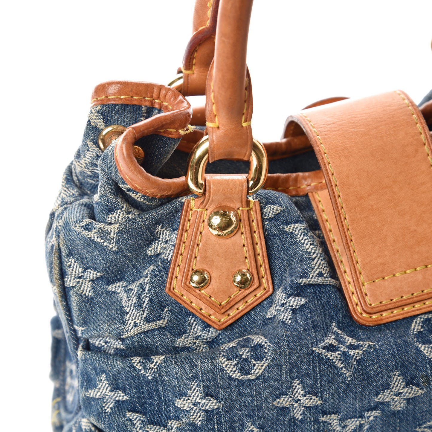 Monogram Denim Pleaty Blue