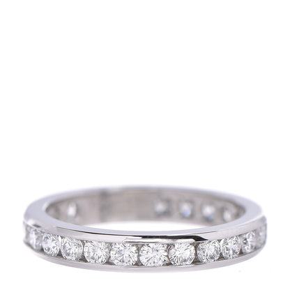 Tiffany Platinum Diamond 3mm Wedding Band Ring 49.5 5 1 of 5