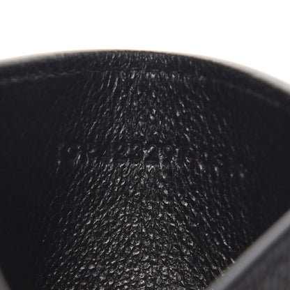 Saint Laurent Grain De Poudre Matelasse Chevron Monogram Credit Card Case Black 7 of 8