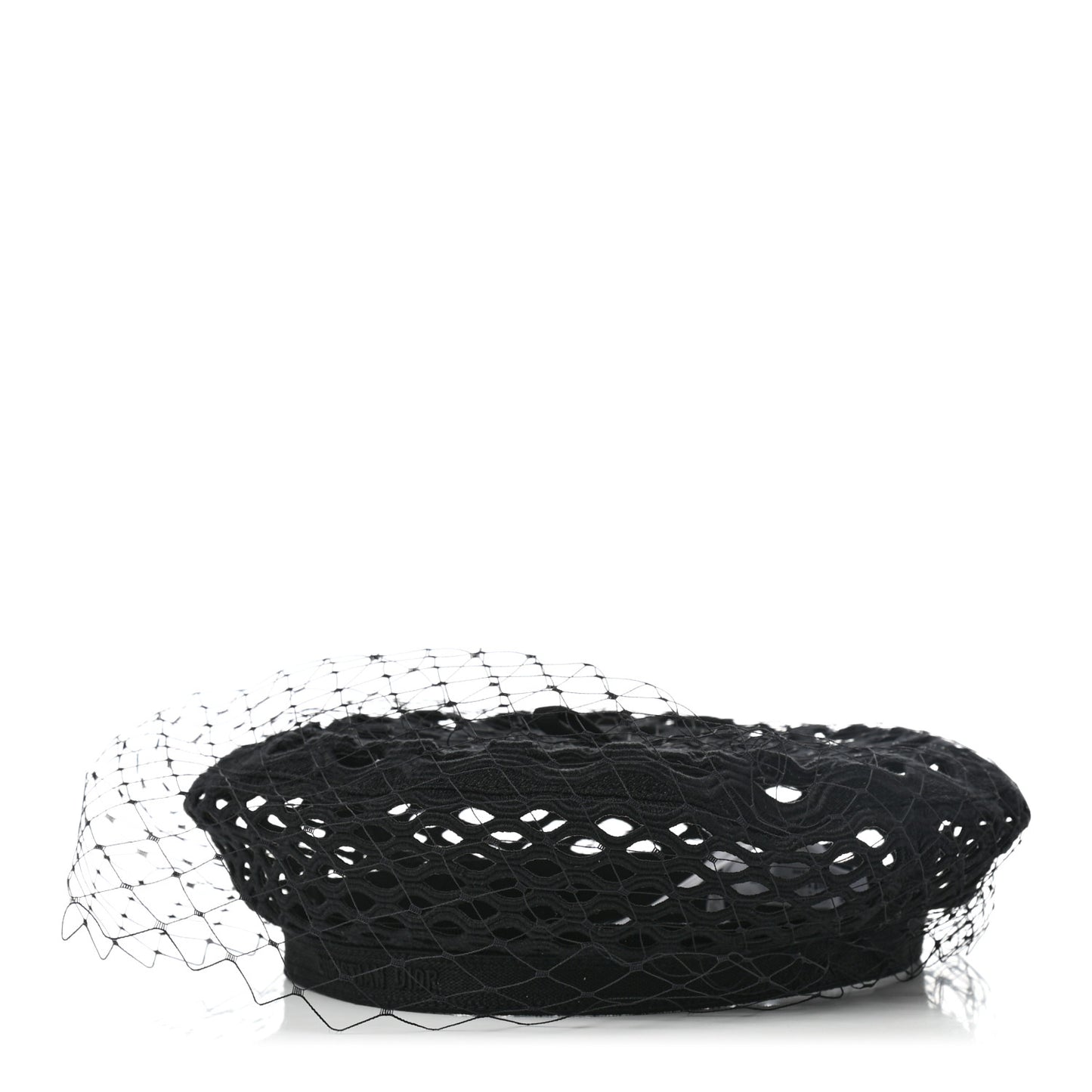 Mesh Arty Veil Beret 58 Black