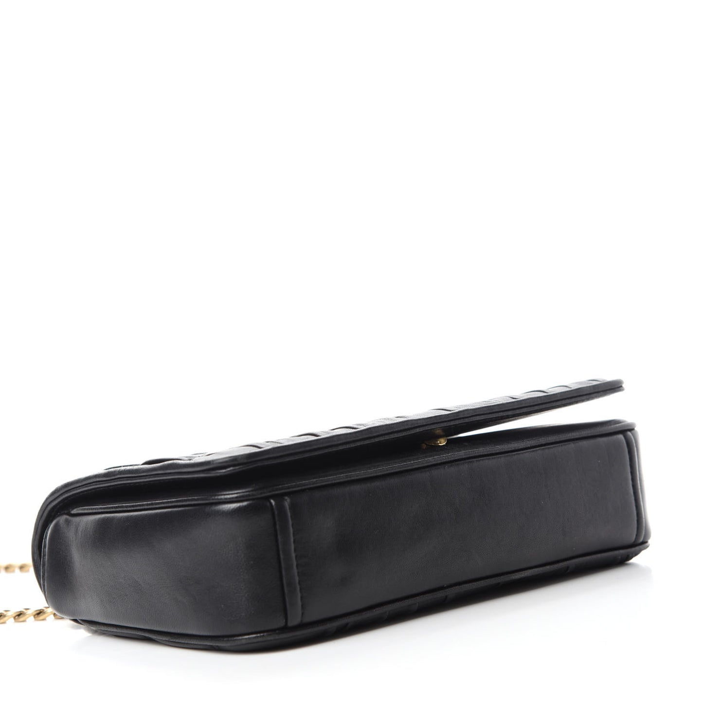 Nappa Gaufre Flap Black