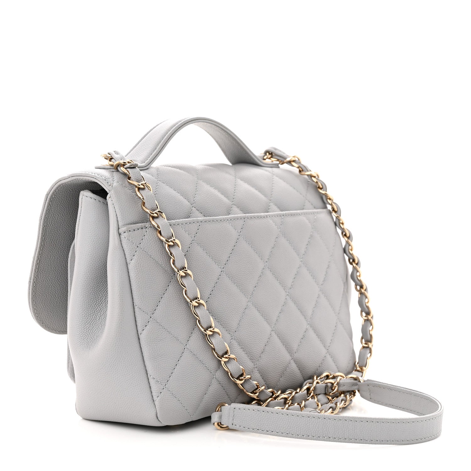 Chanel Caviar Quilted Medium Business Affinity Flap Grey 3 of 11