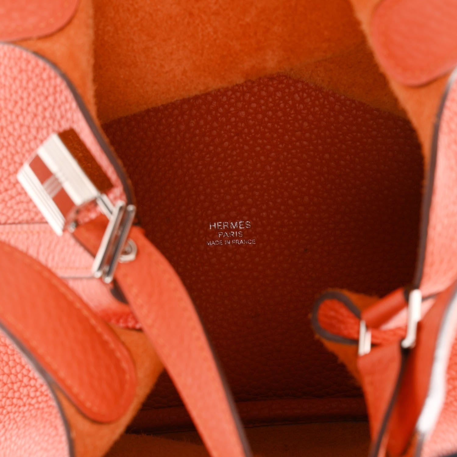 Hermes Taurillon Clemence Picotin Lock 18 PM Orange 5 of 9