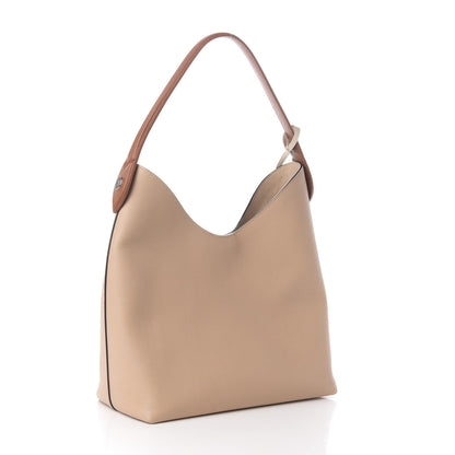 Louis Vuitton Calfskin Lockme Hobo Beige 3 of 9