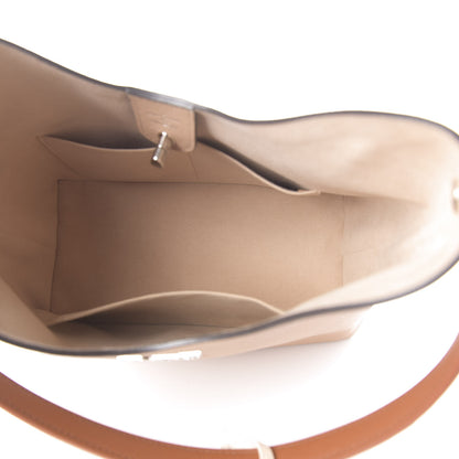 Louis Vuitton Calfskin Lockme Hobo Beige 5 of 9