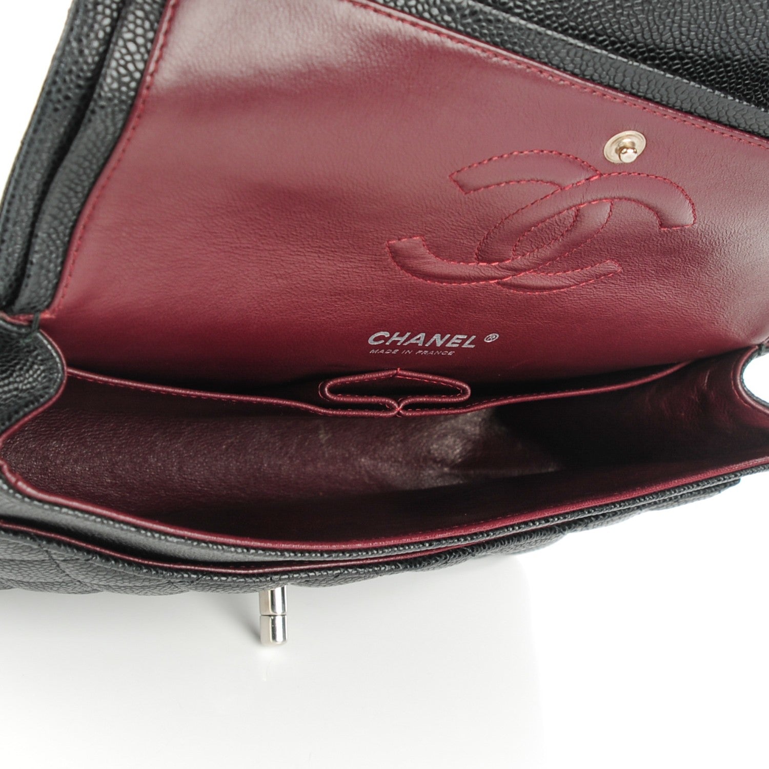 Chanel Caviar Quilted Medium Double Flap Black 5 of 8
