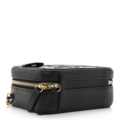 Chanel Caviar Quilted Small CC Filigree Vanity Case Black 4 of 10