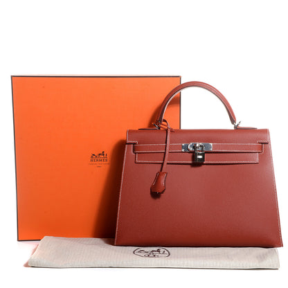 Hermes Epsom Kelly Sellier 32 Brique 24 of 25