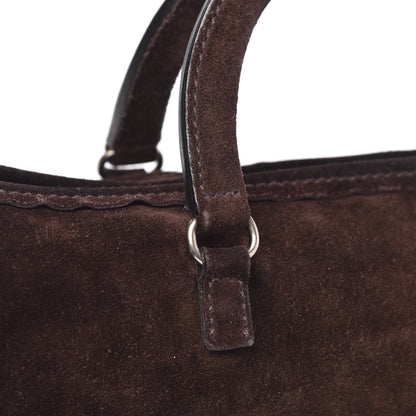 Prada Suede Camoscio Bow Bag Caffe 11 of 13