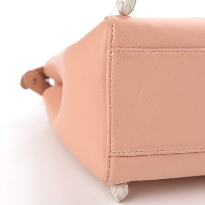 Fendi Nappa Rosebud Mini Peekaboo Iconic Satchel Baby Pink 10 of 20