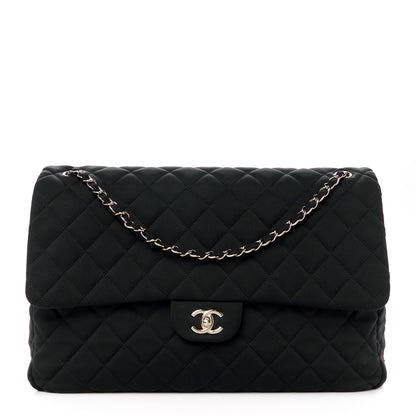 Chanel Neoprene Quilted XXL Travel Flap Bag Black 1 of 13