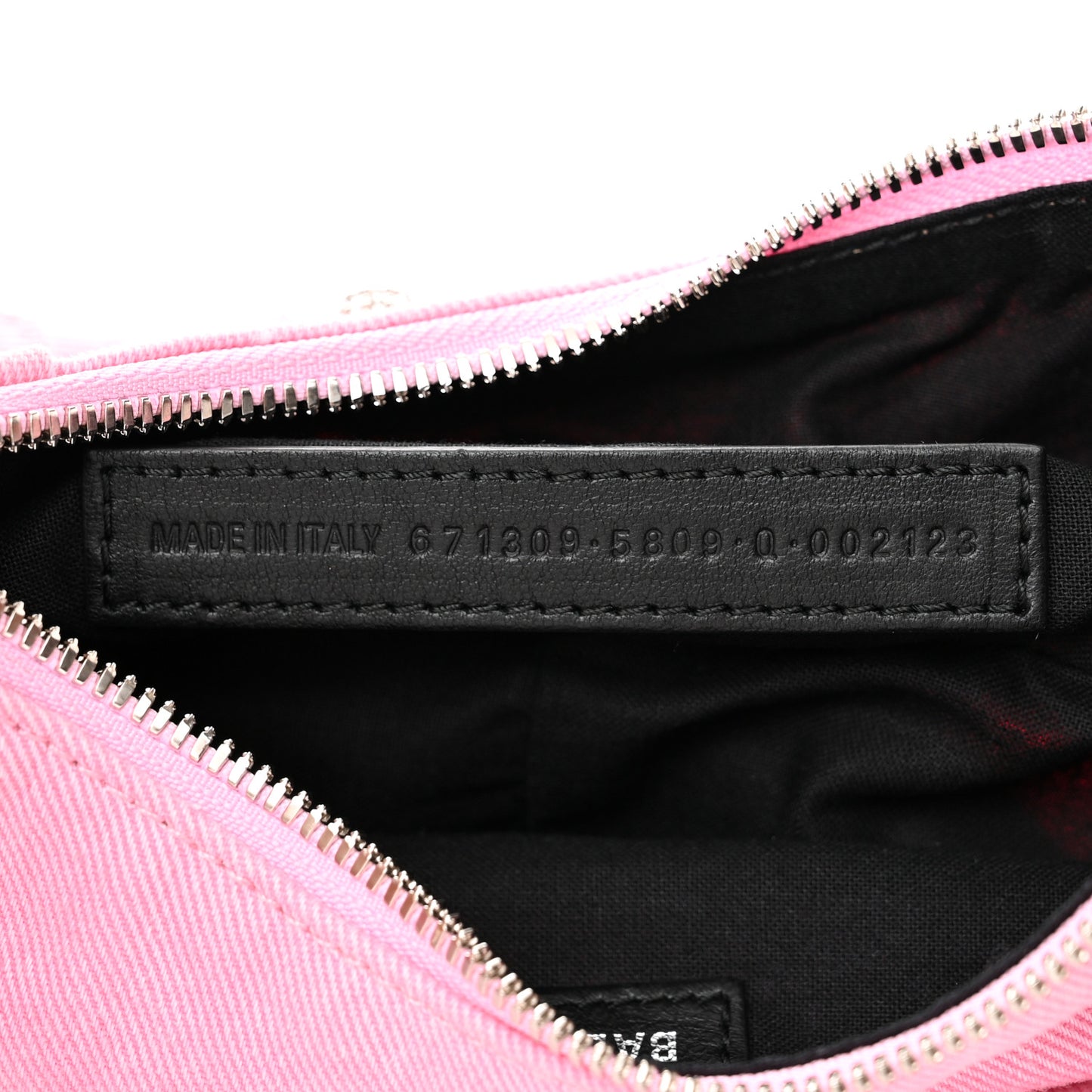 Washed Frayed Denim Crystal Le Cagole Shoulder Bag XS Denim Pink