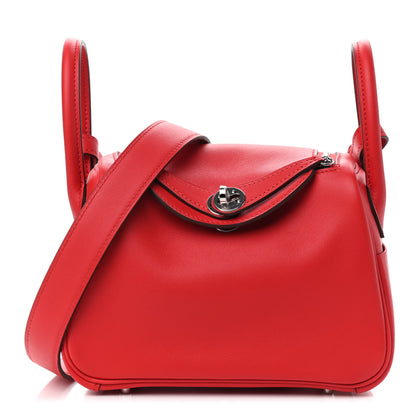 Hermes Swift Verso Mini Lindy 20 Rouge Piment Rouge De Coeur 1 of 9