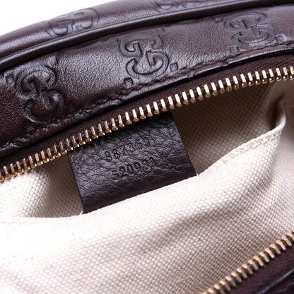 Gucci Guccissima Mini Bree Messenger Bag Chocolate 9 of 12