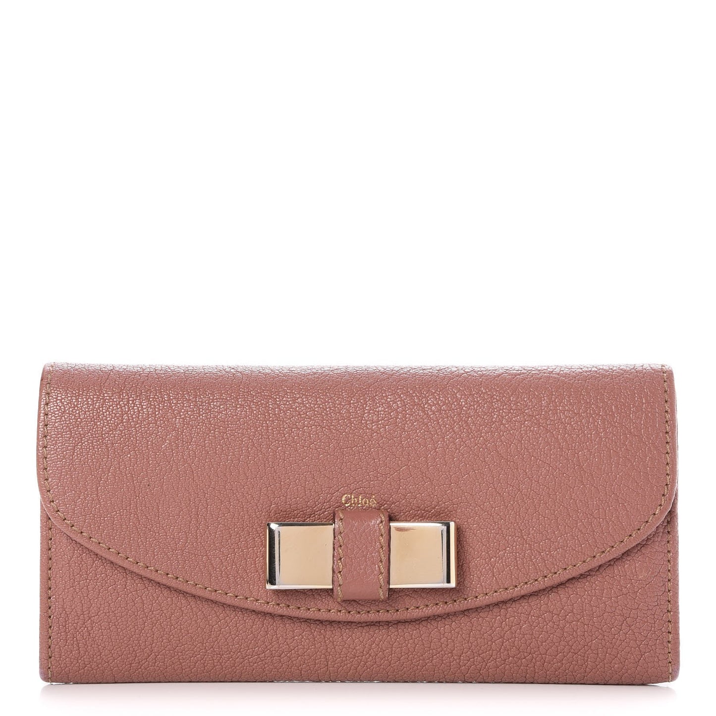 Calfskin Lily Continental Wallet Darlington Pink