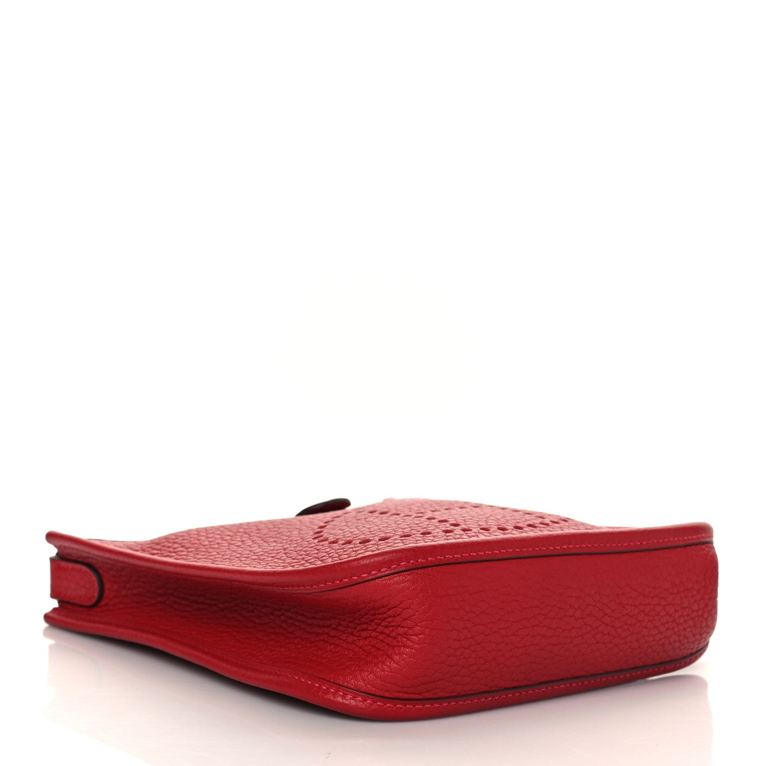Hermes Taurillon Clemence Amazone Evelyne TPM Rouge Casaque Bleu Saphir 3 of 9