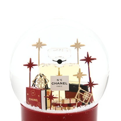 Chanel Glass N°5 Perfume Bottle Snow Globe Red 6 of 6
